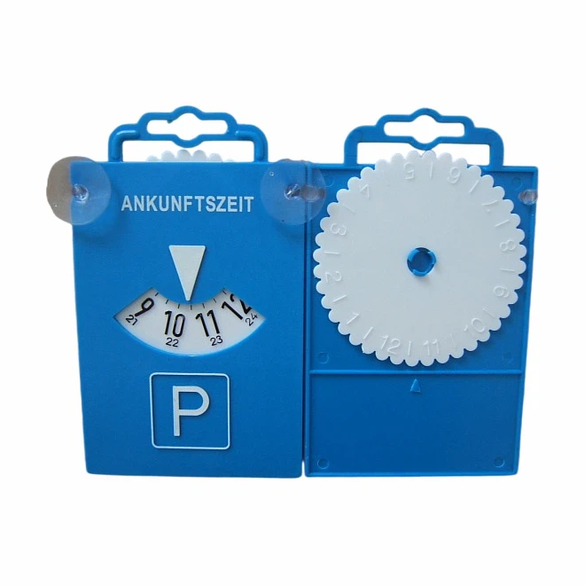 Plastic parkeerschijf met 2 cupules