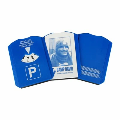 Plastic parkeerschijf ijsschraper